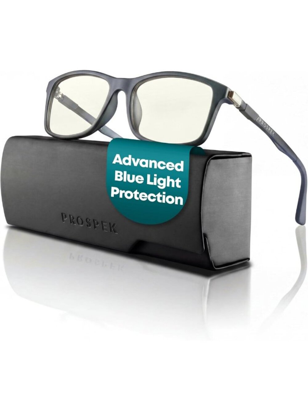 Stylish Blue Light Blocking Glasses for Computer & Reading, +3.00 Strength